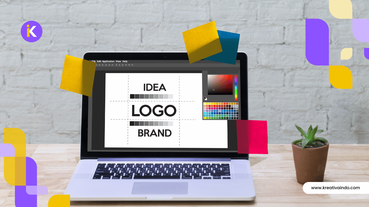 Desain logo profesional yang mencerminkan identitas brand