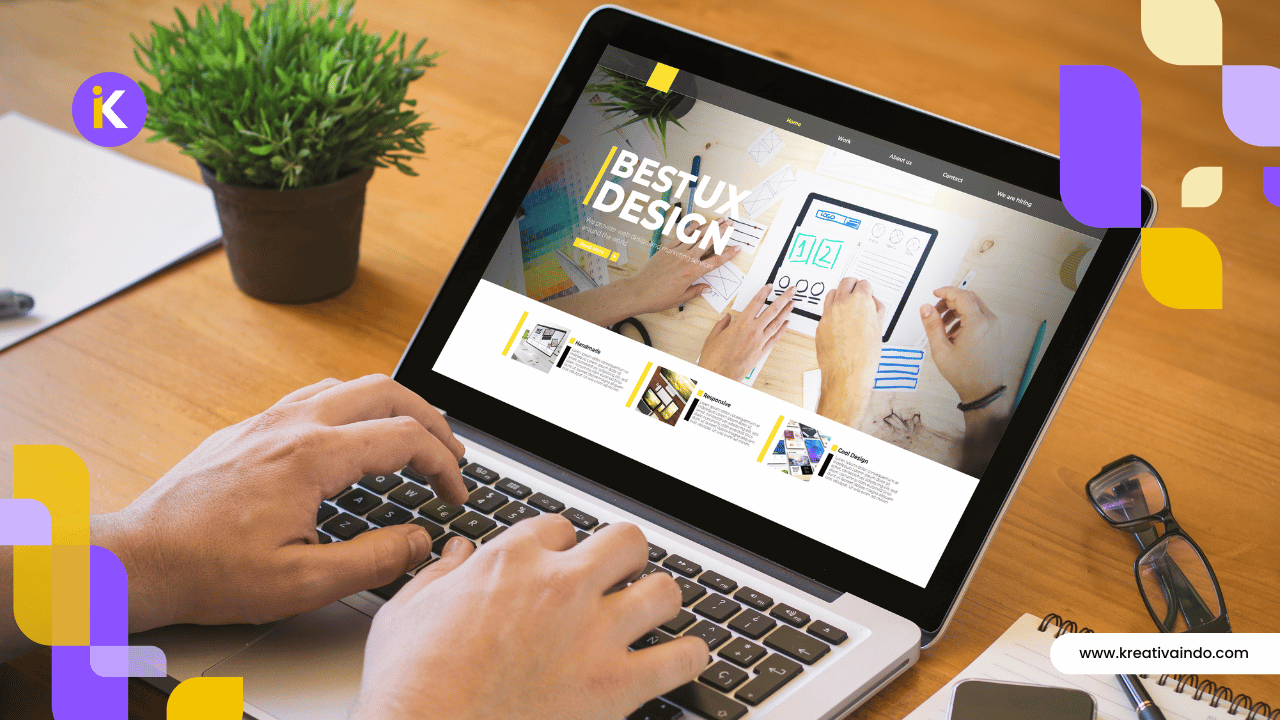 Tampilan website profesional yang efektif menarik pelanggan